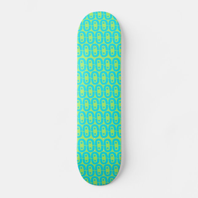 modern färglös mönster mini skateboard bräda 18,5 cm (Framsida)