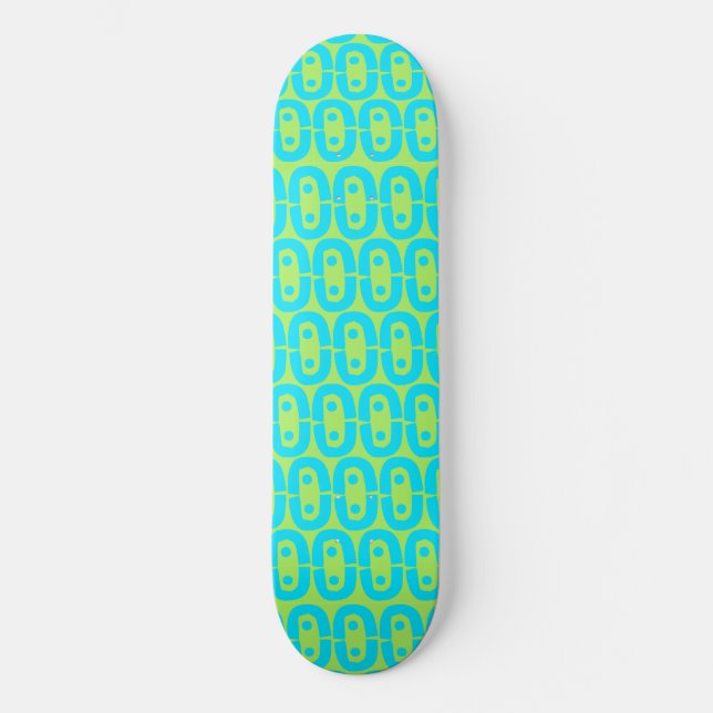 modern färglös mönster mini skateboard bräda 18,5 cm (Framsida)