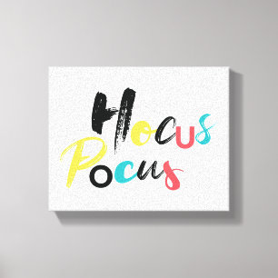 Modern, färglös, roligt, coola, trendig, Hocus Loc Canvastryck