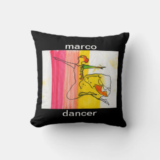 Modern färglös vattenfärg Ballerina Geometric Kudde
