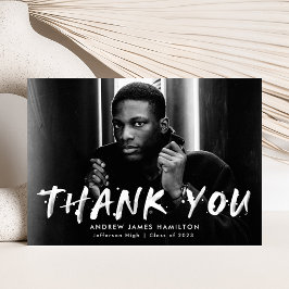 Modern färgplatterfoto Studenten Tack Kort