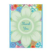 Modern Färgrik Blommig Anpassad Text eller Tack