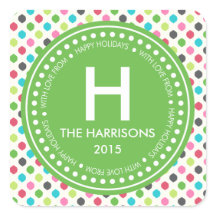 Modern färgrik julpersonlighelgdagar