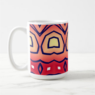 Modern färgrik klassisk trendig mönsterdesign kopp