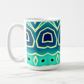 Modern färgrik klassisk trendig mönsterdesign kopp