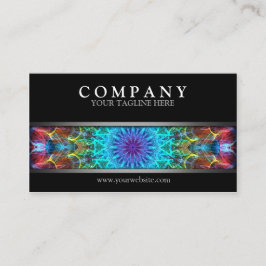 Modern färgrik Mandala Visitkort