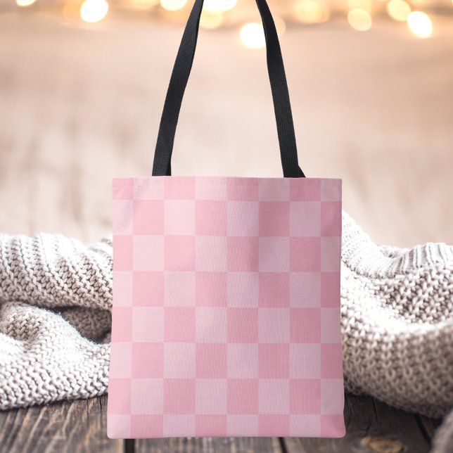 Modern färgrik rutig mönsterdesign tygkasse (Skapare uppladdad)