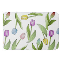 Modern Färgrik Tulpan Blommönster