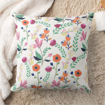 Modern Färgrik Vår Vildblomma Äng Blommig