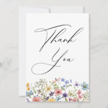 Modern Färgrik Vild Blomster Bröllopsfest