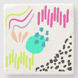 Modern färgstark Abstrakt mönster. Stenunderlägg