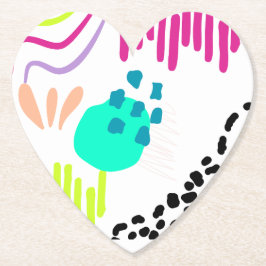 Modern färgstark Abstrakt mönster. Underlägg Papper