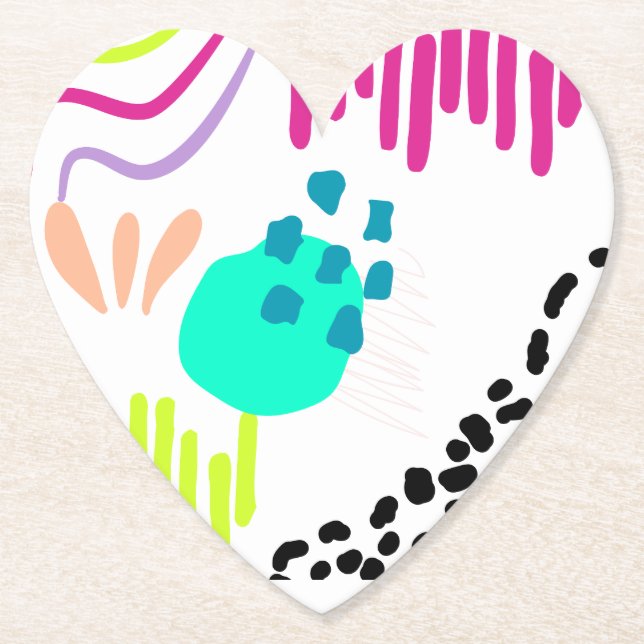 Modern färgstark Abstrakt mönster. Underlägg Papper (Framsida)