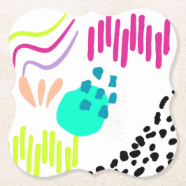 Modern färgstark Abstrakt mönster. Underlägg Papper