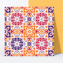 Modern färgstark Blommigt för Mönster-hemdäck Kakelplatta