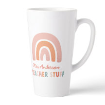 Modern färgstark, djärv typografisk regnbågslärare