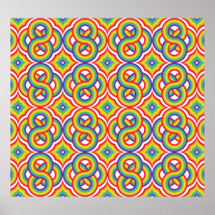 Modern färgstark, enkel batikfilm poster