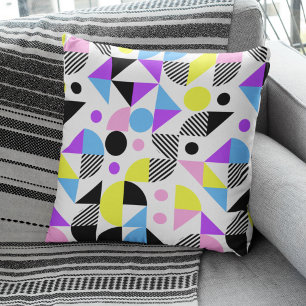 Modern färgstark geometrisk Mönster Kudde
