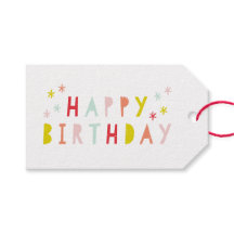 Modern Färgstark Glad Födelsedag