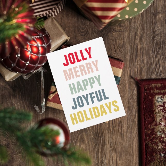 Modern färgstark Glad helg (Skapare uppladdad)