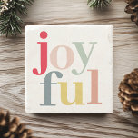 Modern färgstark Glatt julklapp Helgdag Stenunderlägg<br><div class="desc">Modern färgstark Glatt julklapp Helgdag</div>