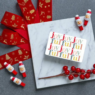 Modern färgstark Glatt julklapp Helgdag Visitkort