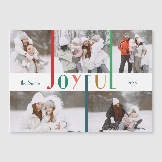 Modern färgstark Glatt typografi 5-foto (Framsida)