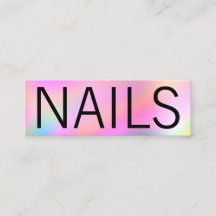 Modern, färgstark, holografisk nagelartist