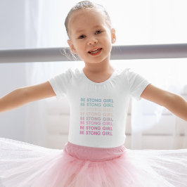 Modern färgstark inspirationstext för unga flickor t shirt