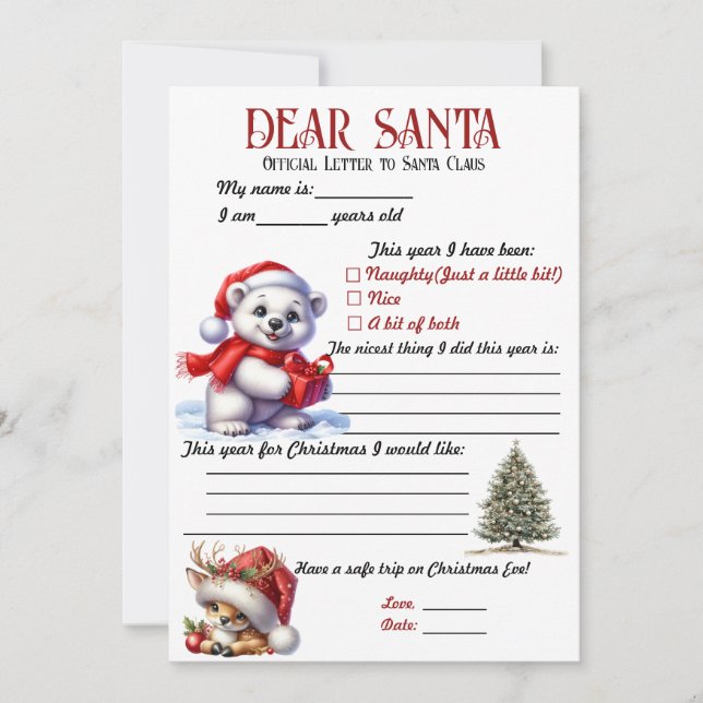 Modern färgstark jultema julkort (Framsida)