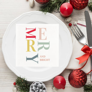 Modern färgstark nyhet och ljus   GLAD HELG Pappersservett