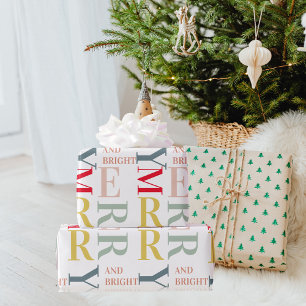 Modern färgstark nyhet och ljus   GLAD HELG Presentpapper