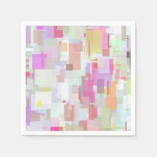 Modern färgstark och ljus Abstrakt Geometric Art Pappersservett