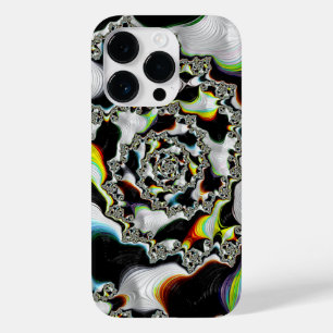 Modern färgstark Psychedelic Spiral Fractal