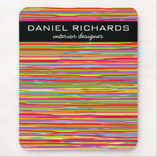 Modern färgstark Rand Vibrant Insida Designer Musmatta