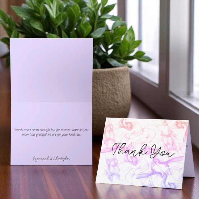 Modern färgstark regnbågsmaster som matchar insida anteckningskort (front and inside template thank you greeting card)