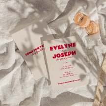 Modern färgstark retro-Funky, unik Bröllop