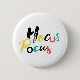 Modern, färgstark, roligt, coola, trendig Hocus P Knapp