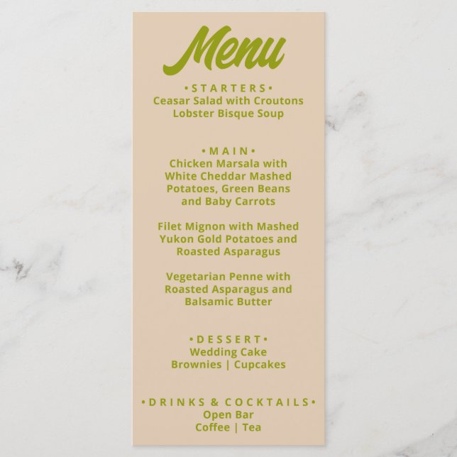 Modern färgstark Roligt med fetstil, Funky, unikt  Meny (Framsida)