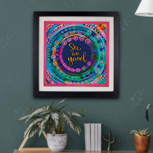 Modern färgstark Se Bra offert-inspiration Poster