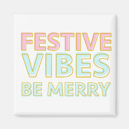 Modern färgstarka God jul-jubber Magnet