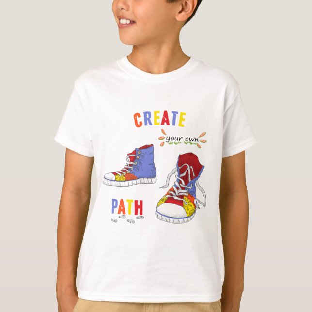 Modern färgstarka hipstersmygare t shirt (Framsida)