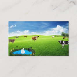 Modern Farm-vykort Visitkort