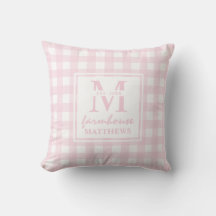 Modern Farmhouse Baby Rosa Large Gingham Anpassnin
