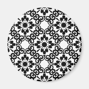 MODERN FARMHOUSE BLACK AND WHITE TILE MAGNET