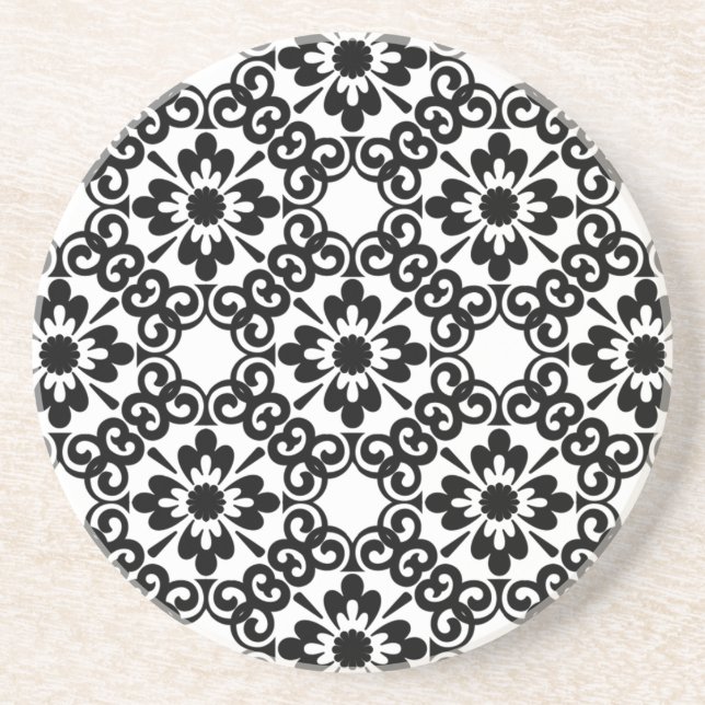 MODERN FARMHOUSE BLACK AND WHITE TILE UNDERLÄGG (Framsidan)
