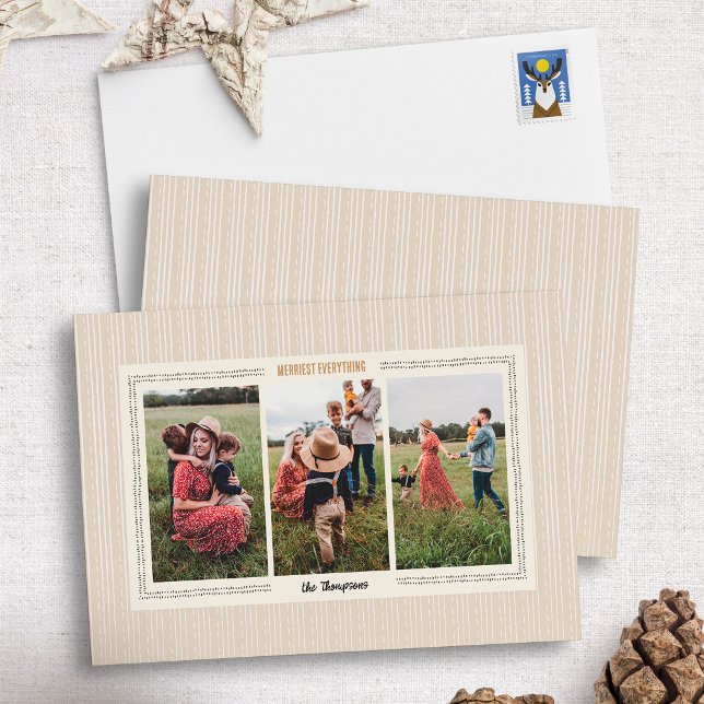 Modern Farmhouse Helgdag Photo Card Julkort (Skapare uppladdad)