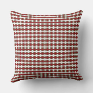 Modern Farmhouse Red White Sage Christmas Plaid Kudde