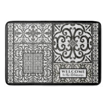 Modern Farmhouse Welcome Black and White Family