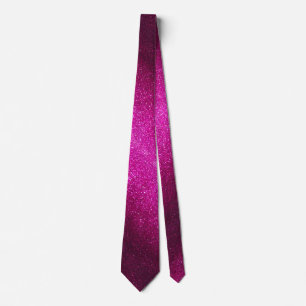 Modern Fars Dag Bröllop Rosa Glitter Gnistrar Slips